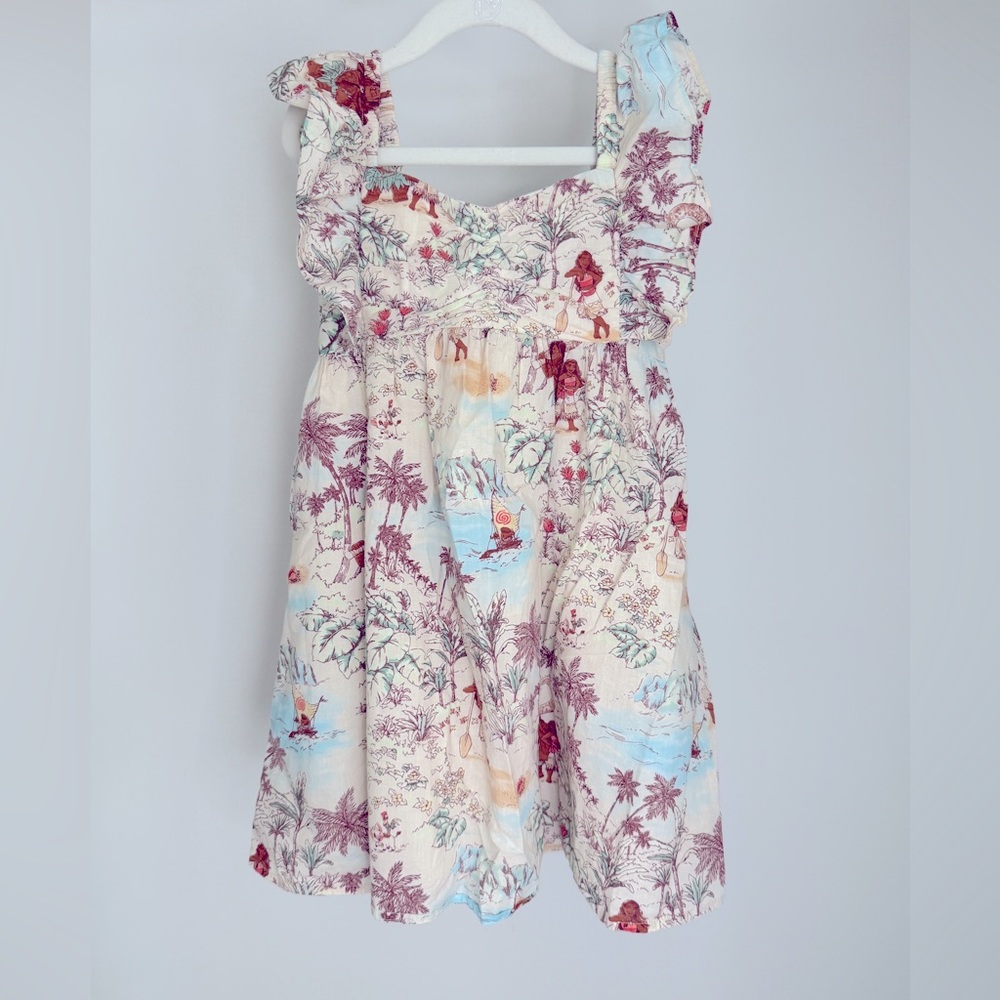 Disney x Janie and Jack Tropical Print Girls Size 7 Sun Dress
